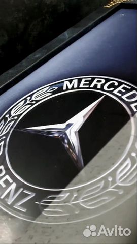 Нарды под стеклом «Мерседес» ручной работы