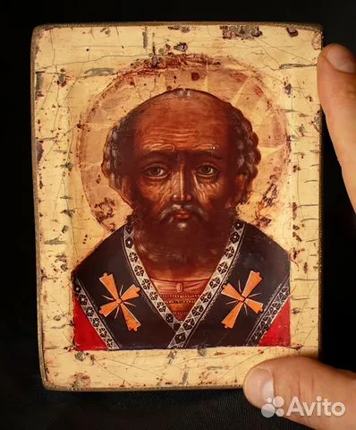 Св. Николай Чудотворец. Икона. 15*13