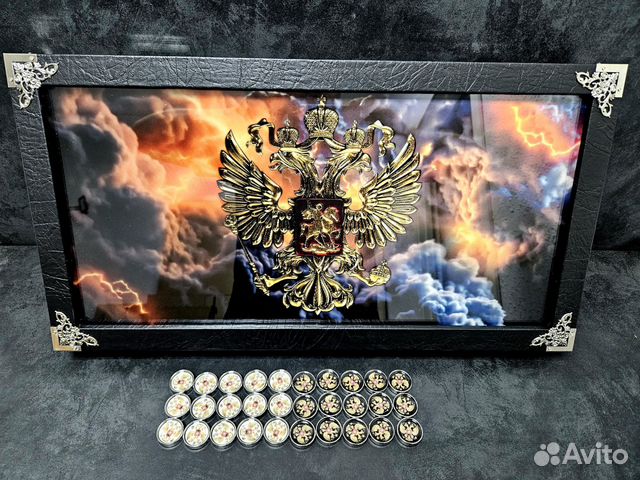 Подарочные нарды под стеклом «Держава»
