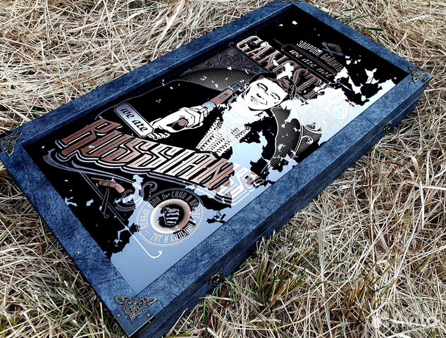 Премиальные нарды под стеклом «Брат»