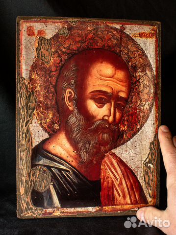 Икона ручной работы "Святой Иоанн Богослов"