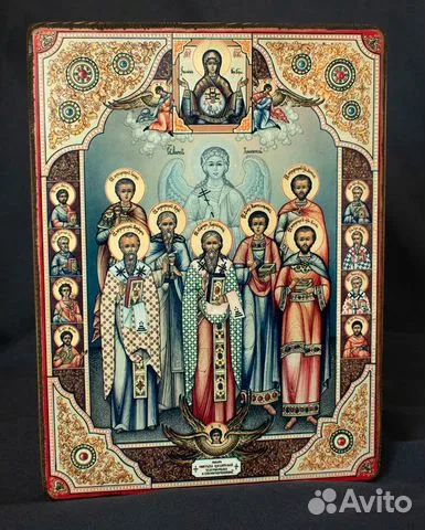 Икона "Собор целителей, чудотворцев "