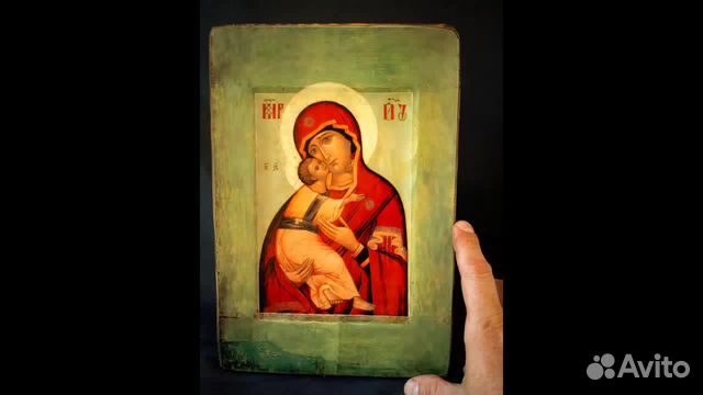 Икона Богоматерь Владимирская. С ковчегом