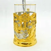 Коллекционный латунный подстаканник «Полиция» — фотография 2