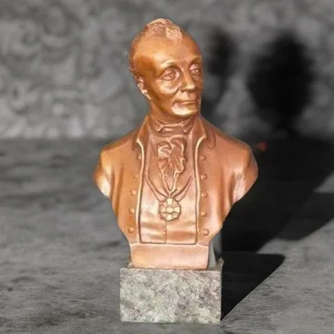 Бюст «Суворов» с патиной, 140 мм