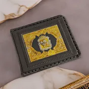 Зажим из кожи «Герб Челябинска» №2 — фотография 1