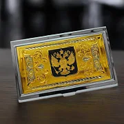 Визитница "Гербовая" №1. Златоуст — фотография 1