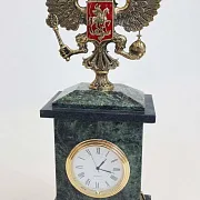 Настольные часы «Презент» с российским гербом — фотография 2