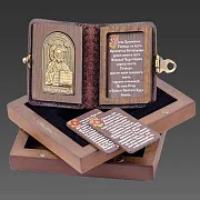 Книга с молитвами "Иисус Христос" — книга в кожаном переплёте — фотография 3