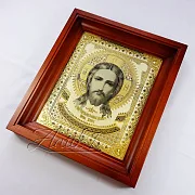 Икона Иисуса Христа /в киоте/. Златоуст — фотография 2