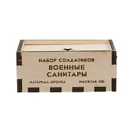 Бронзовый набор солдатиков «Советские санитары», 5 шт., 1:35 — фотография 2