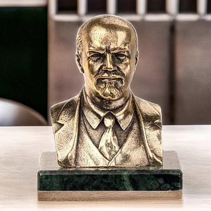 Бронзовый бюст "В.И. Ленин"
