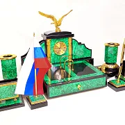 Письменный набор из малахита "Орел". Златоуст — фотография 7