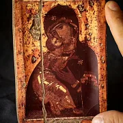 Иконка "Владимирская" Божией Матери. 15 см — фотография 1