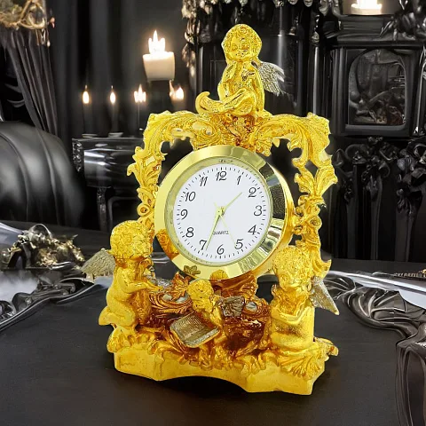 Часы «Ангелочки» из бронзы