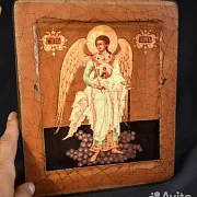 Икона деревянная "Ангел Хранитель" — фотография 3