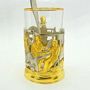 Латунный подстаканник «Подарок врачу» в подарок — фотография 4
