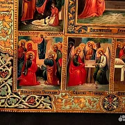 Икона с ковчегом "Двунадесятые праздники" — фотография 7