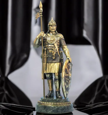 Статуэтка «Витязь» из бронзы, формат D100×265