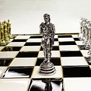 Шахматы с металлическими фигурами — фотография 6