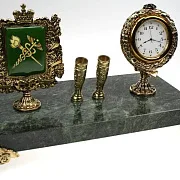 Часы «Геральдические (Луч кварц)» с подставками — фотография 2