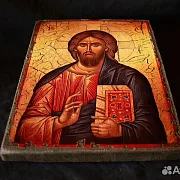 Икона "Христос Вседержитель" + подставка — фотография 3