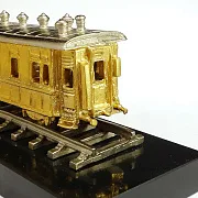 Сувенир «Вагон» с позолотой и никелированием — фотография 2