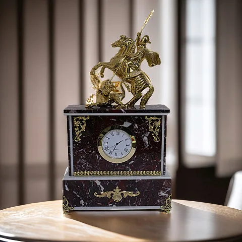 Каминные часы «Георгий Победоносец», 180×65×270 мм
