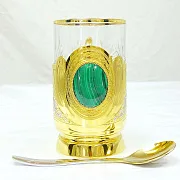 Металлический подстаканник «Малахит» — фотография 4