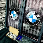 Нарды под стеклом «BMW» — фотография 8