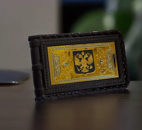 Кожаная визитница «Державная»