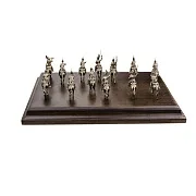 Диорама «Русские драгуны 1812 г.» из бронзы и ясеня, 1:72 — фотография 5