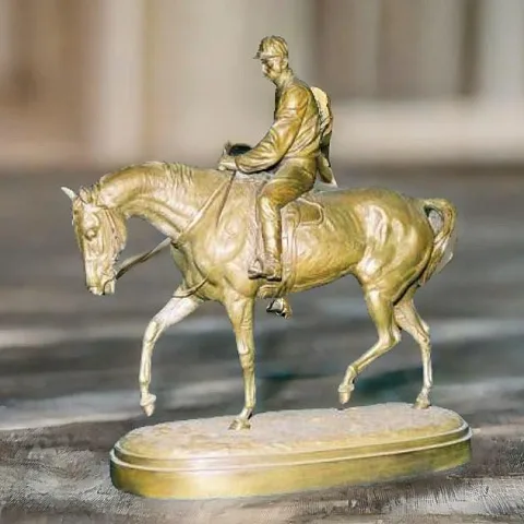 Бронзовая композиция «Жокей», 13 кг