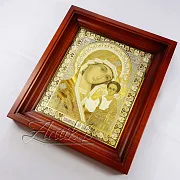 Икона Казанской Божьей Матери /в киоте/. Златоуст — фотография 7