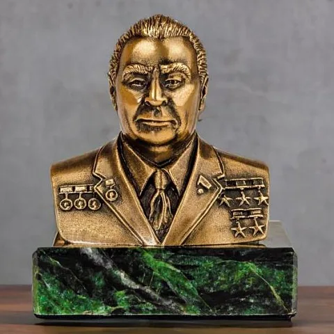 Бронзовый бюст «Брежнев»