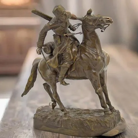 Композиция «Всадник» из бронзы