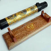 Подзорная труба «Подарочная» на резной подставке — фотография 3