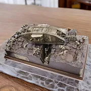 Диорама «Битва на реке Сомме», бронза и ясень, 1:35 — фотография 1