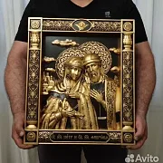 Резная Икона Петр и Феврония — фотография 3