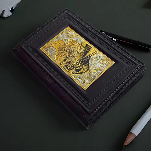 Ежедневник из натуральной кожи "Орел". Златоуст