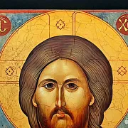 Икона "Христос Вседержитель" дерево, ручная работа — фотография 3