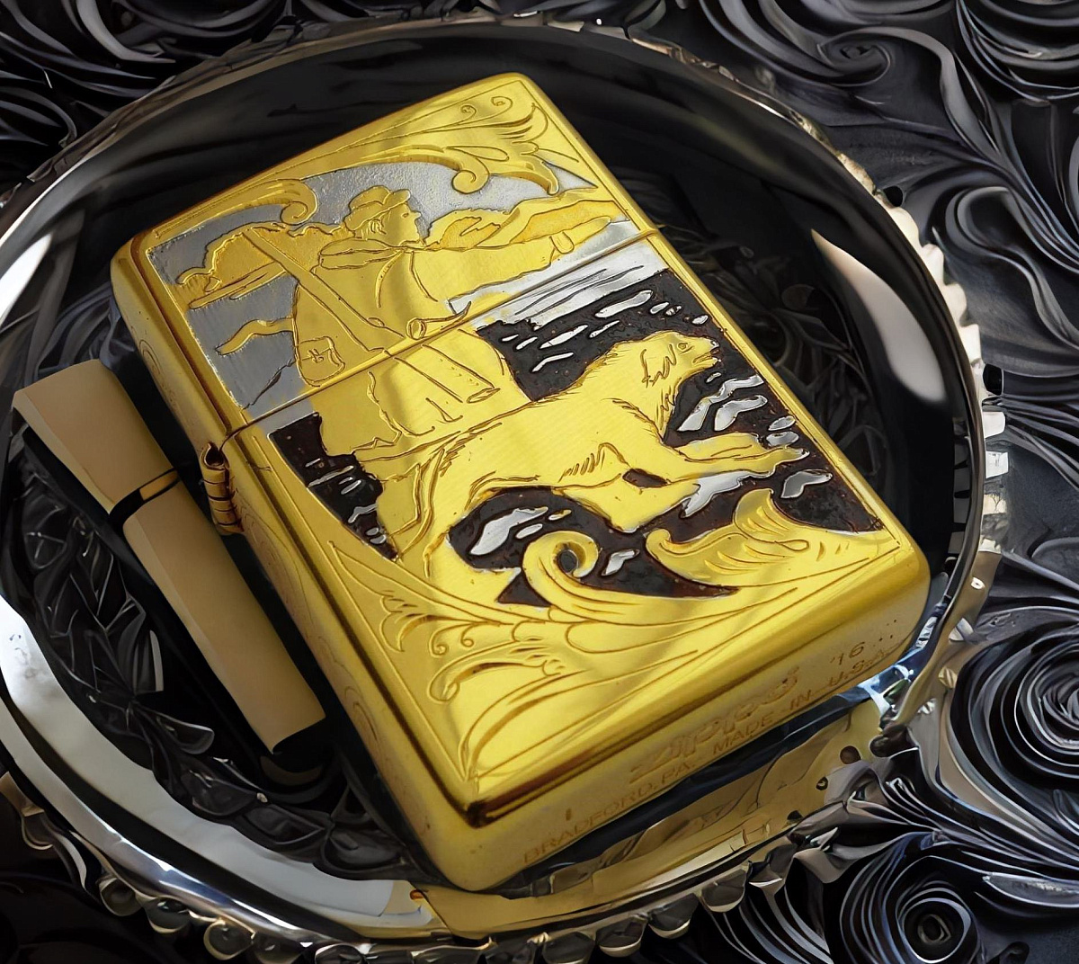 Бензиновая зажигалка Zippo "Охотник"