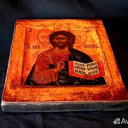 Икона "Христос Пантократор" дерево, ручная работа — фотография 4