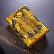 Зажигалка Zippo оригинал "Волки" — фотография 1