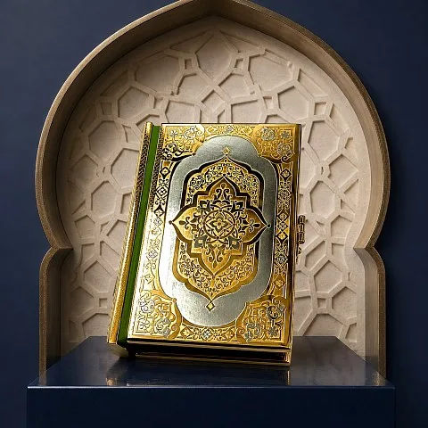 Коран № 3 — книга в кожаном переплёте