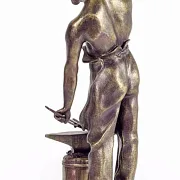 Бронзовая композиция «Кузнец», 210×210×570 мм — фотография 2