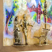Картина «Вечерняя прогулка. Краснодар» на ониксе — фотография 4