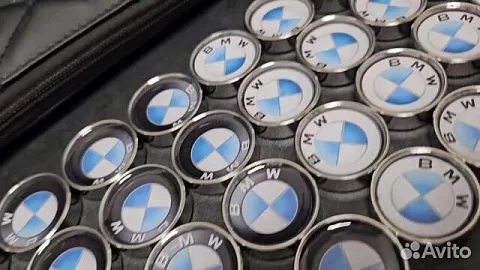 Комплект стальных фишек для нард «BMW»