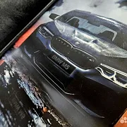Нарды под стеклом «BMW M5 Ангельские глазки» — фотография 8