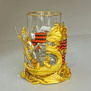 Бронзовый подстаканник «Георгий Победоносец» — фотография 3